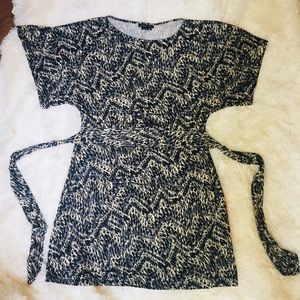 BCBMAXAZRIA Vintage Batwing Sleeve Dress